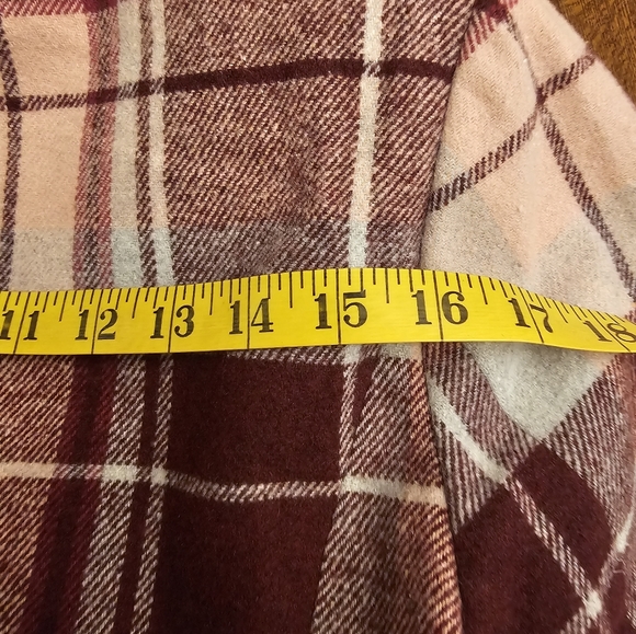 7 for all Mankind Plaid Double Breasted Pea Coat - Picture 16 of 16